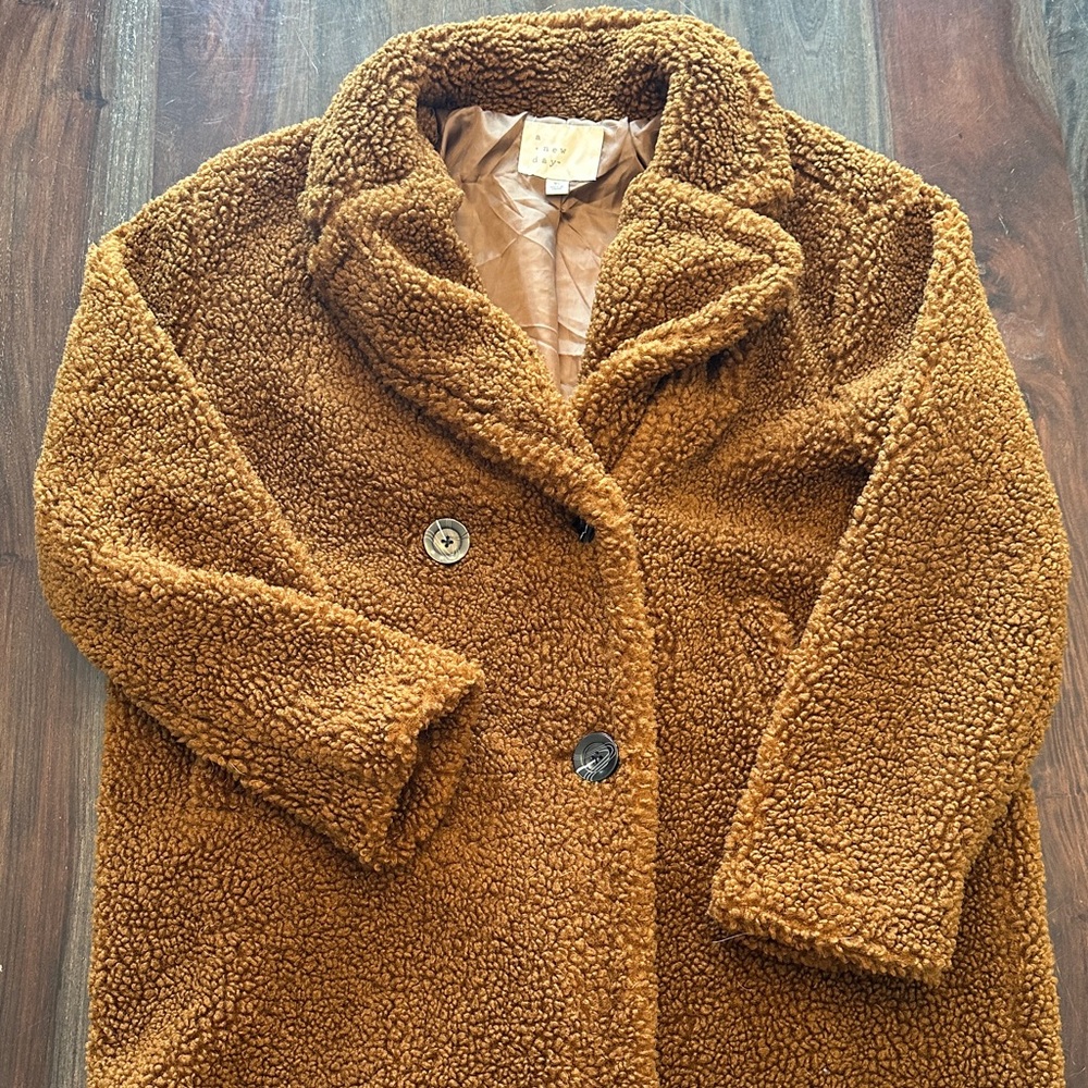 a new day Brown Teddy Jacket